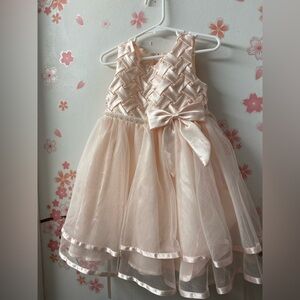 Rare Editions Blush Pink Party Dress w/ Pearls & Tulle – Girls 3T